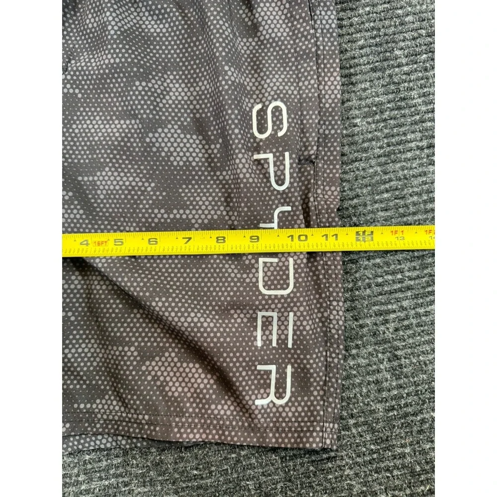 Spyder Swim Men's L Black Gray Camo Swim Trunks Board Shorts UV Protection H44